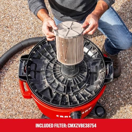 CRAFTSMAN CMXEVBE17595 16 Gallon 6.5 Peak HP Wet Dry Shop Vacuum