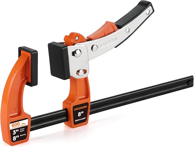 Jorgensen 8-Inch Bar Clamp, Ratcheting Bar Clamp