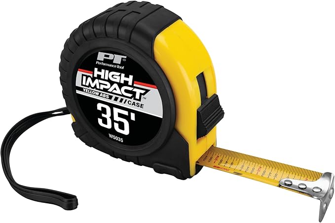 Performance Tool W5035 35-Foot 1-Inch Tape measure, Yellow