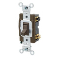 Leviton 15-Amp 120/277-Volt, Toggle Framed 4-Way AC Switch, 54504-2, Tan Brown