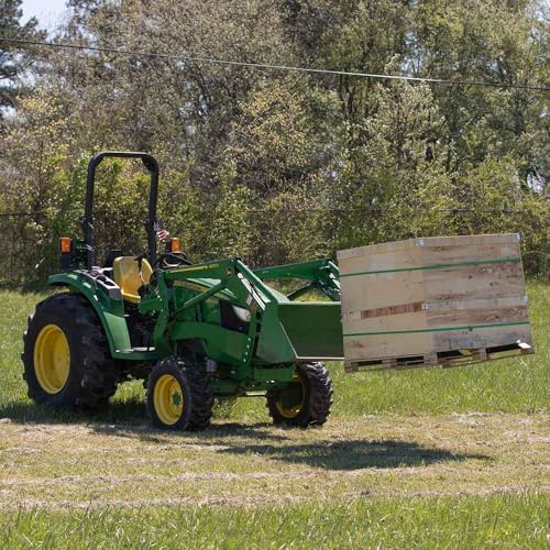 Titan Attachments Light-Duty Stabilizer Spreader Bar for 3" x 2" Clamp-On Forks, 19.5-36 Adjustable Width, Fork Stabilizer for Tractor Skid Steer Bucket Attachment