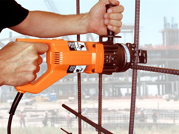 Portable Electric #5 Rebar Cutter w/ D-Handle Grip