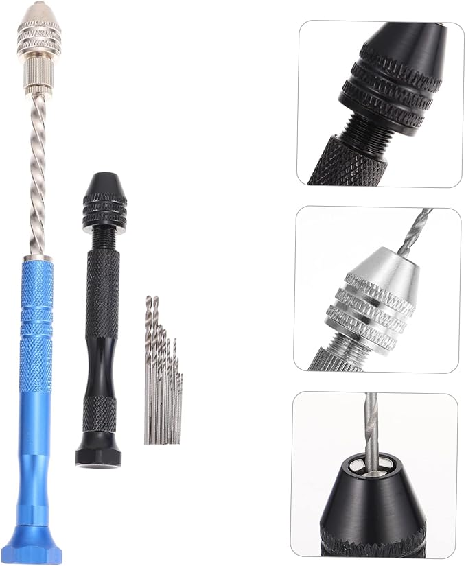 Angoily 1set Drill Bits for Jewelry Making Drills Pin Vise Resin Drilling Tool Kit for Projects