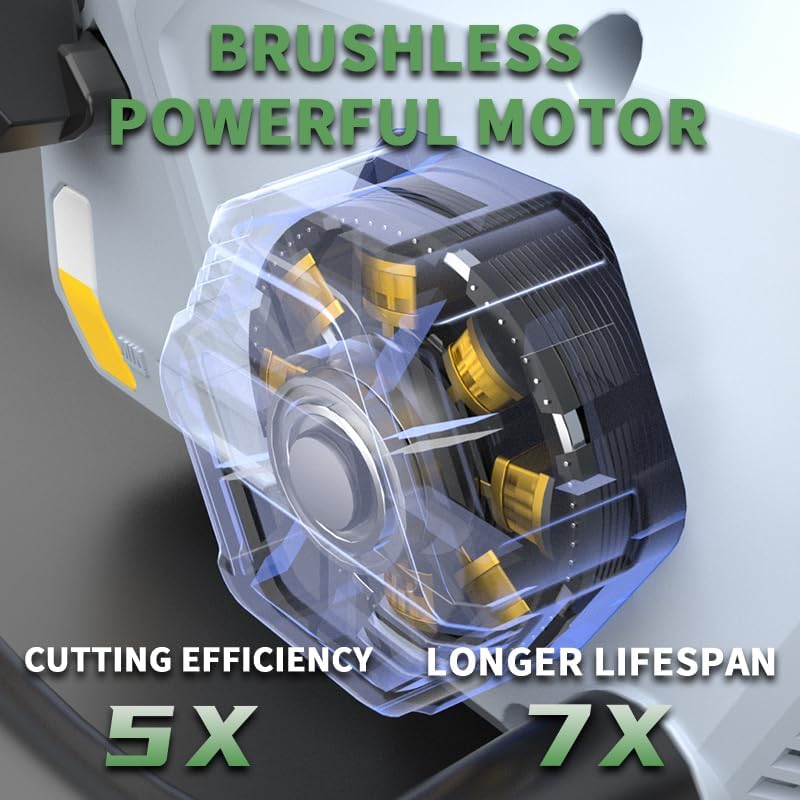 Kaillash 12-Inch Lithium-Ion Chainsaw 2X20V4.0AH with Brushless Pure Copper Motorsddadfa