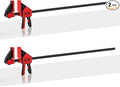 Bar Clamps for Woodworking, 2-Piece 36 Inch Clamps Set with 550 LBS Load Limit, One-Handed Clamp/Spreader, Heavy-Duty Quick-Change F Clamp, Ideal for Woodworking/Carpentry/Home Improvement/DIY