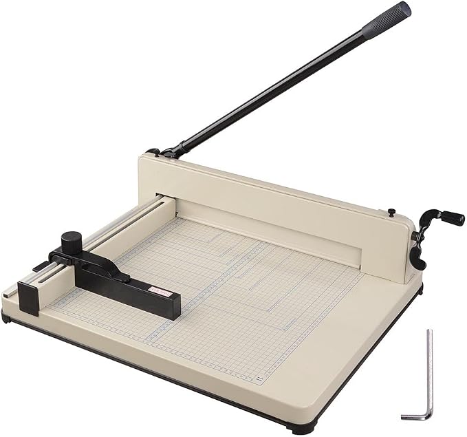 Yescom Paper Cutter Heavy Duty 17" Blade A3 Large Industrial Guillotine 400 Sheets Cutting Cardstock Trimmer