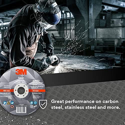 3M Silver Depressed Center Grinding Wheel, 87450, 36+, T27