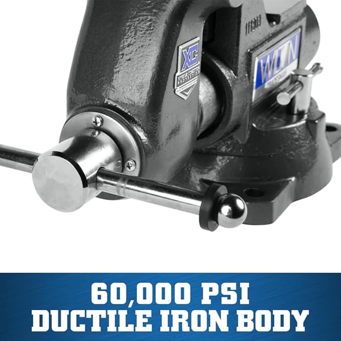 Wilton Tradesman XC Bench Vise, 5-1/2" Jaw Width, 5" Max Jaw Opening, 3-3/4" Throat (Model 1755XC)