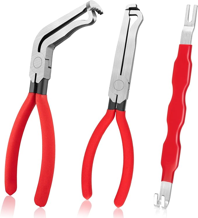 Beaiguna 3PCS Electrical Disconnect Pliers, Upgrade Electrical Connector Pliers, Automotive Electrical Connector Removal Tool, Automotive Electrical Terminal Connector Separator Removal Tool for Cars