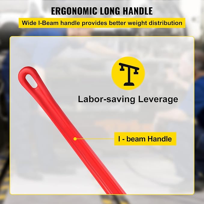 VEVOR Pipe Wrench, 51 inch, Heavy Duty Cast Iron Straight Plumbing Wrench, Adjustable Plumber Tool for Sink Faucet Toilet Bowl Bathroom Kitchen Drainer Repair Installation