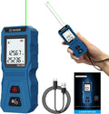 Mini Green Laser Distance Meter 262Ft – Rechargeable Digital Measuring Tool with USB Type-C, Area/Volume Modes, Max/Min, ±3mm Accuracy, Pocket-Sized Compact Design