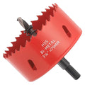 3-1/8 inch Bi-Metal Hole Saw Drill Bit - Ideal for Circular Cuts in Wood, Plastic, and Sheet Metal - 1-3/16" Cutting Depth - Includes Arbor and Pilot Bit