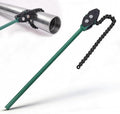 Chain Pipe Wrench 35", Fits 3/4"-4" Pipe Diameters, 29" Chain Length Max Breaking Load 18000LBs, Heavy Duty Chain Tongs for Pipe Installation, Oil Fields Operations and Maintenance