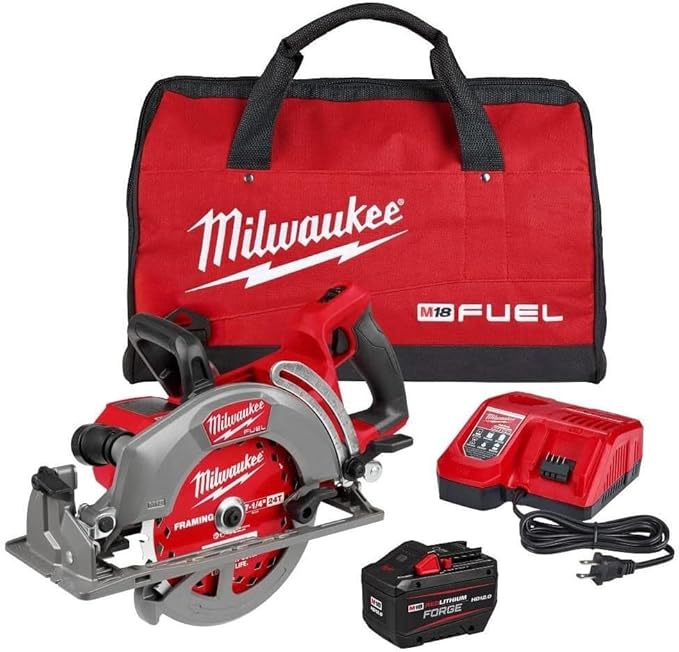 Milwaukee 2930-21HD M18 FUEL 7-1/4-in. Rear Handle Circular Saw 12.0Ah Kit