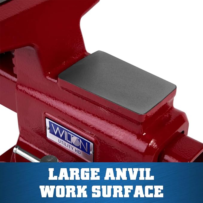 Wilton Utility HD Bench Vise, 6-1/2" Jaw Width, 6-1/4" Jaw Opening, 4-1/4" Throat (Model 656UHD)