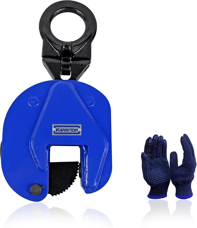 2Ton/4400LB Vertical Lifting Plate Clamp, Jaw Opening 1.3IN