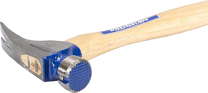 VAUGHAN CF4 California Framer Hammer, 16 oz Milled, Nail Starter, Made In The USA, VN11800