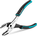 DURATECH 8 Inch Slip Joint Pliers, Pliers Tool with Comfortable TPR Handle, High Carbon Steel, Strong Sharp Teeth, Pliers for Tightening, Loosening and Gripping Nuts and Bolts