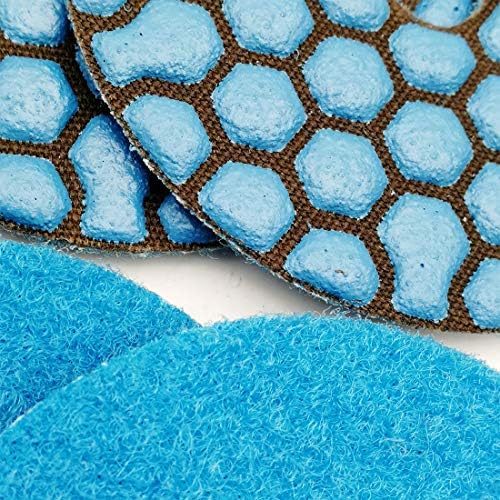 SHDIATOOL 3 Inch Dry Diamond Polishing Pads Grit 50 for Granite Marble Quartz(7-Pack)