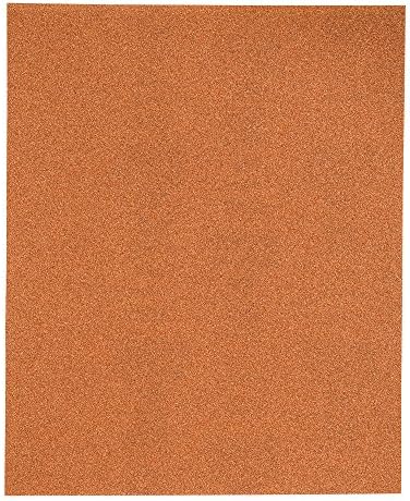 Mercer Industries 205100A - 9 x 11 Garnet Paper Sheets, Grit 100A (100 pack)