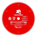 Diablo Ultimate Polished Finish Saw Blade for Wood - 12" Diameter, 100 ASFG Teeth, 1" Arbor, .098" Kerf, 7° Hook Angle, .071" Plate, 5000 Max RPM - D12100X