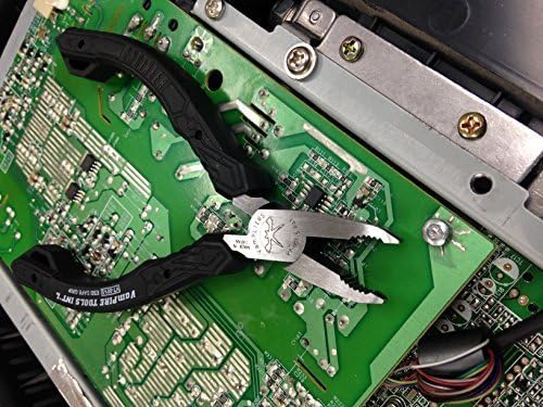VAMPLIERS VT-001-8 8" PRO Linesman Screw Extractor Pliers + VAMPLIERS VT-001-5 5” Mini ESD Safe Screw Extraction Pliers for Electronic Repair and to Remove Rusted/Damage/Specialty Screws nuts