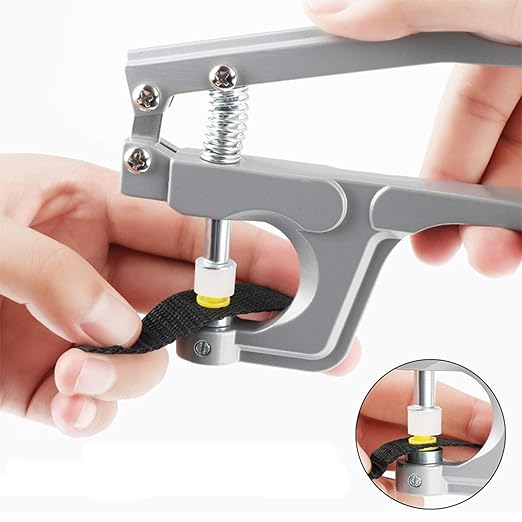 Snap Pliers for Crafts Clothing, KAM Plastic Snap, Fastener Press Attacher Punch for T3 T5 T8 Snaps, Handheld Snap Pliers Canvas Repair Kit for Leather, Boat Covers, Tarp, Fabric