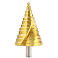 Spiral Groove Step Drill Bit, 12 Steps High-Speed Steel 1/4" to 2-3/8", Large Step Drill Bits for Cutting Holes in Iron Aluminum Copper Plastic Wood