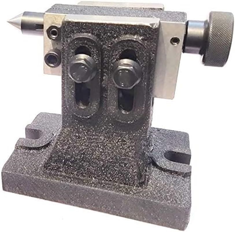 Buyohlic Heavy Duty Adjustable Tailstocks for Regular & Tilting Model of Rotary Tables (Hardened & Precisely Ground Points) (Tailstock for HV8/10/12 Rotary Table)