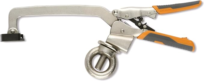 BORA Auto Adjust Drill Press Clamp 6 Inch Hold Down Clamps for Woodworking | Bench Vise Grip Clamps | Welding Table Clamps & Drill Press Accessories | Locking Clamp Tool