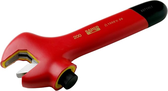 BAHCO 8071V 1000 Volt 8 Inch Adjustable Wrench