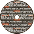 Norton 547-66243510628 Gemini Aluminum Oxide Type 01 Cutoff Wheel, 3", 0.035", 60 Grit, 3/8", 25465 rpm (Pack of 25)