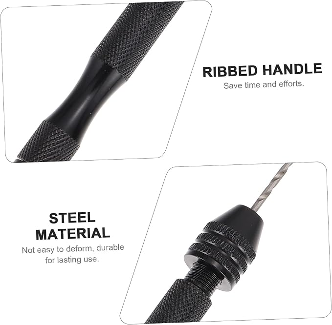 Angoily 5sets Hand Drill Bits for Jewelry Making Steel Pin Vise Resin Drilling Tools Compact and Convenient for Crafts and Projects