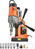 VEVOR Magnetic Drill, 1450W Motor 2 in Boring Diameter, 2878 lbf Portable Electric Mag Drill Press, with 6 Coring Bits, Variable Speed, Drilling Machine for Metal Surface, Home Improvement Industry