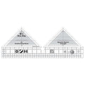 Creative Grids 90 Degree Double-Strip Quilt Ruler – CGRDBS90 – Made in USA, 7in x 18-3/4inin, Non-Slip Grip Acrylic Quilting, Sewing, Crafting, Patchwork Ruler & Template