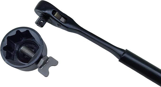 Adjustable Ratcheting Hydrant Wrench, 17.3" Length | 7/8" to 1-3/4" Pentagon Nuts, 3/4" to 1-1/4" Square Nuts