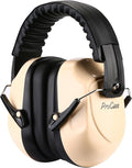 ProCase Noise Reduction Ear Muffs, Sound Proof Ear Protection, NRR 28dB Noise Cancelling Headphones for Adults Kids Autism, Hearing Protection for Shooting Gun Range Mowing -Beige