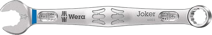WERA - 05020235001-9642 Magnetic Rail 6003 Joker Imperial 1 Ring Spanner Set, 8 Pieces