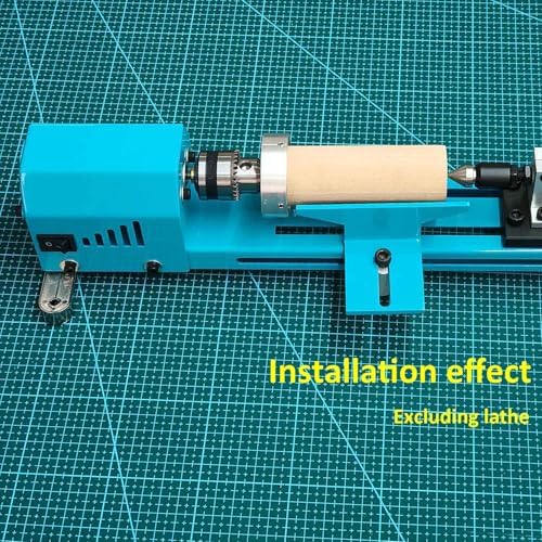 Mini Lathe Extended Thick And Wide Holder Easy To Work With Long Pieces Of Wood Thicker Steel Plate Sturdy And Durable