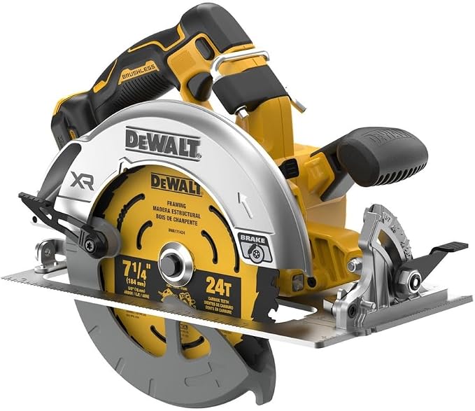 DEWALT 20V MAX* XR Brushless Cordless 7-1/4 in. Circular Saw (Tool Only) (DCS590B) (Renewed)