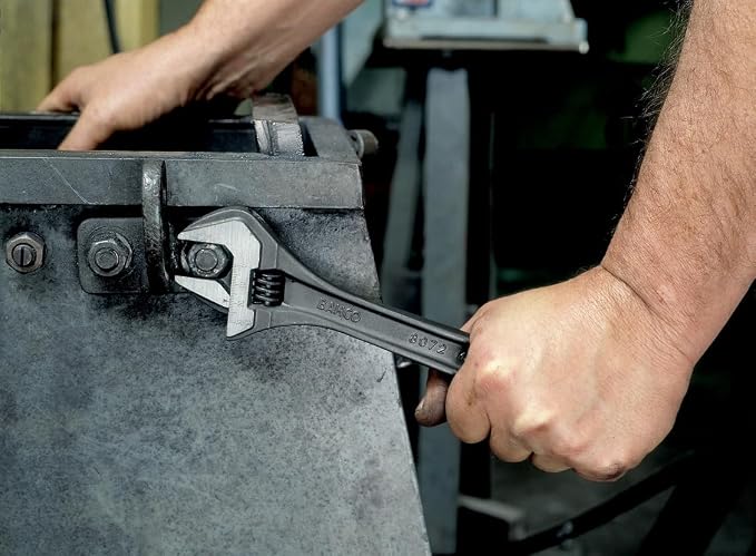 Bahco 8072 R US Adjustable Wrench, 10-Inch, Black