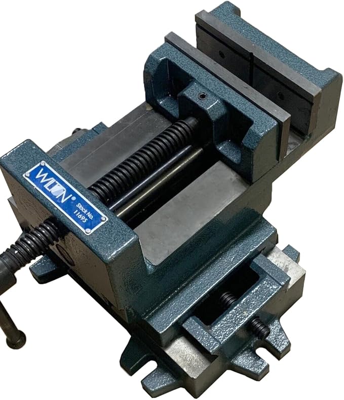 Wilton Cross-Slide Drill Press Vise, 5" Jaw Width & Max Opening, 1-1/2" Jaw Depth (Model CS5)