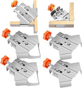 Quick Right Angle Fixing Clip, Multipurpose Stainless Steel 90° Degree Corner Clamp for Woodworking, T-shaped Right Angle Clamping Tool with Adjustable Swing Jaw Right Angle (Open&closed Type)