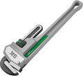 SK 14'' Pipe Wrench, Adjustable Plumbers Wrench, Aluminum Plumbing Wrench | Jaw Capacity 1/2'' to 2'', Lightweight I-Beam Handle, Serrated Jaw for Anti-Slip Grip, Drop-Forged Cr-V Steel Head