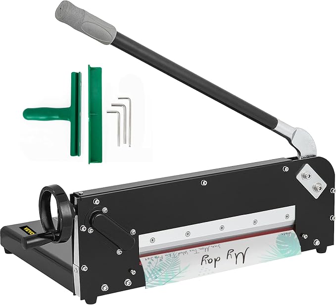 VEVOR Guillotine Paper Cutter 12",Heavy Duty Paper Cutter A4 400 Sheets, Paper Guillotine Cutting Width 30 cm,Paper Slicer Cutting Thickness Max 4 cm, Paper Slicer for Cutting Paper, PVC etc