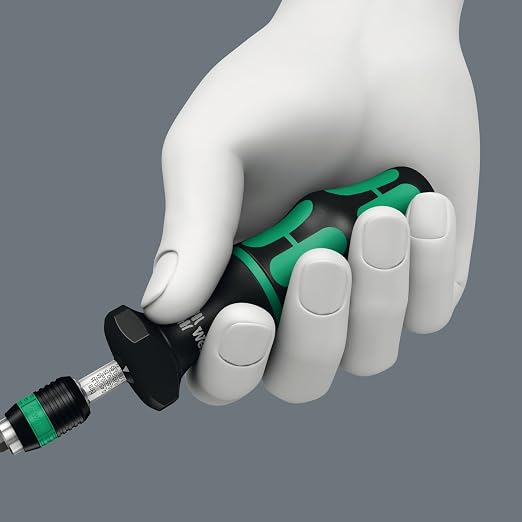 Wera 05074711001 Kraftform 7446 Hexagon Torque Screwdriver, 1/4" Head, 11.0-29.0"/lbs Variable Torque Adjustment Range