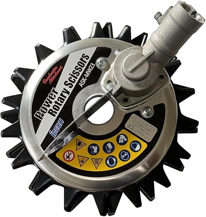 Trimmer Attachment ASK-MW23, Brushcutter and Edger Attachment Includes Adapters to Fit Most Straight Shaft Trimmers with Solid Drive Shaft
