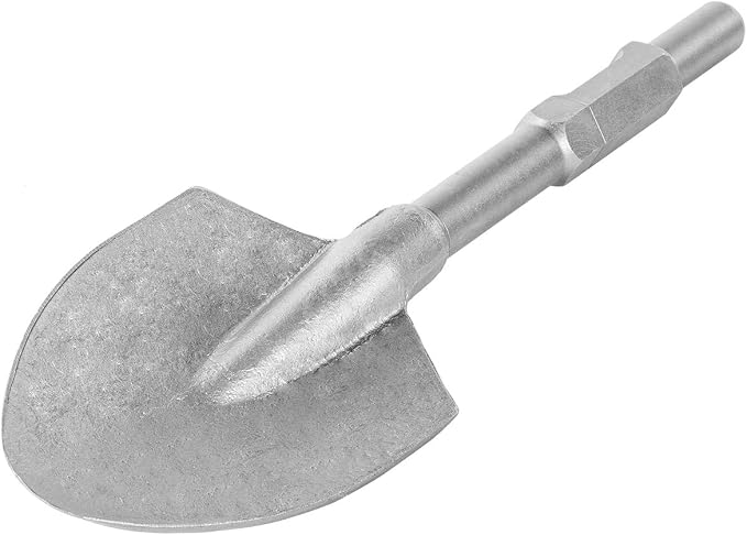 XtremepowerUS Hex Clay Spade Shovel Head Bit for Jack Hammer 1-1/8" for Electric Demolition Jack Hammer Construction Concrete Breaker Punch Drill Alloy Steel, Construction, Trenching, Landscaping
