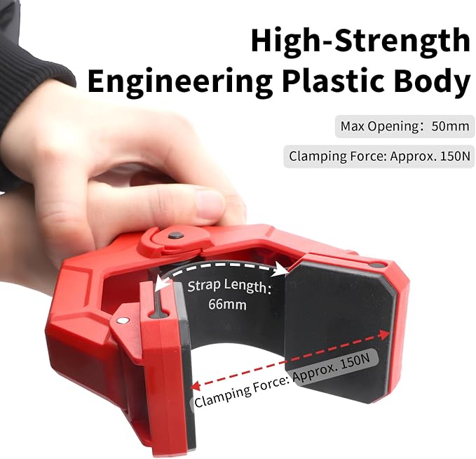 Heavy Duty Edge Band Spring Clamp Set of 8Pcs for Woodworking Strap Clamps Bandy Miter Home Improvement Grip Edge Hand Tools,Shelving,Cabinet,Plywood,Molding,Trim,Pool