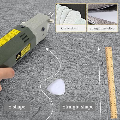 Electric Rotary Fabric Carpet Cutter Heavy Duty Fabric Scissors YJ-50